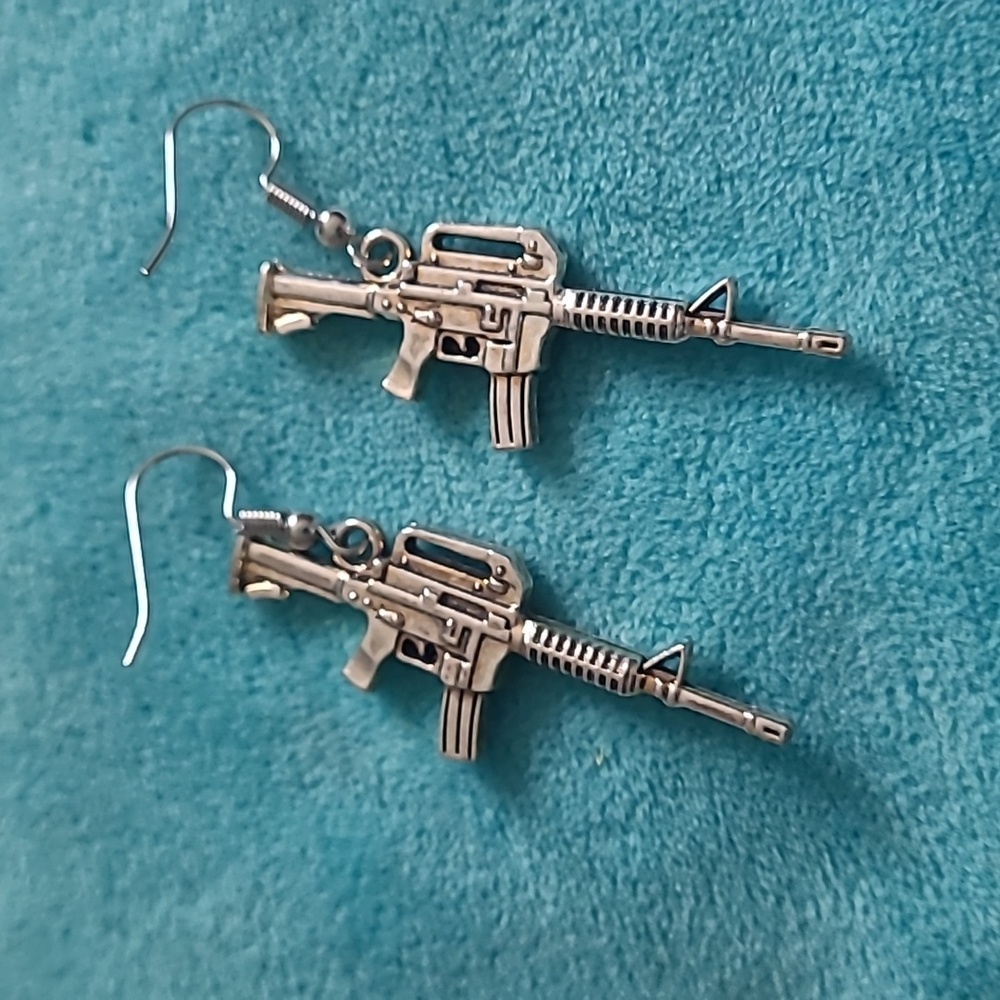 Machine Gun Earrings
